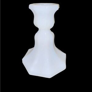 Vintage Milk Glass Candlestick 4.5" Tall